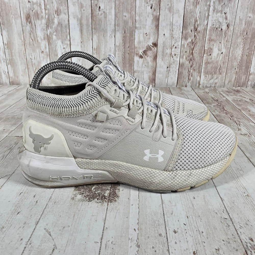 Under Armour Project Rock 2 Womens Training Shoes Whit 3022398-103 Size 7